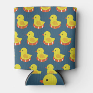 Rafraîchisseur Pour Canette Canard en caoutchouc jaune, mignon, motif sans sou