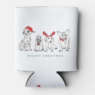 Rafraîchisseur Pour Canette Canons de Noël Chiens de Père Noël Chiens de Noël