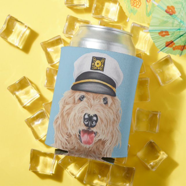 Rafraîchisseur Pour Canette Capitaine Goldendoodle Can Cooler (Été in situ)