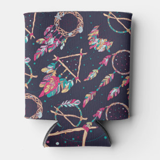 Rafraîchisseur Pour Canette Capteurs de rêve : motif vintage sans soudure.