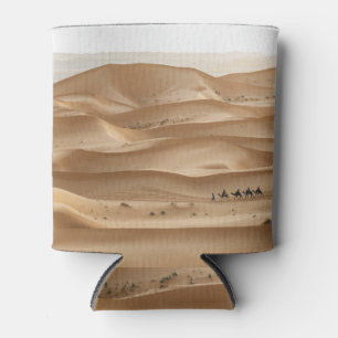 Rafraîchisseur Pour Canette Caravane en chameau, coucher du soleil du Sahara,