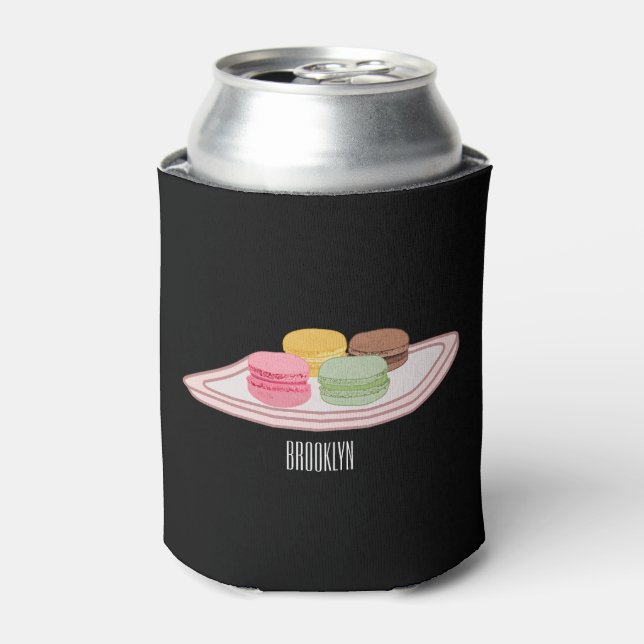 Rafraîchisseur Pour Canette Caricature de Macaron (Can devant)