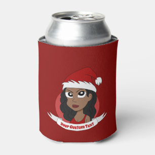 Rafraîchisseur Pour Canette Caricature de Noël pour la jeune femme