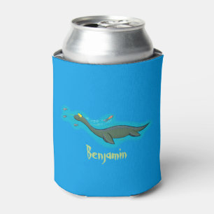 Rafraîchisseur Pour Canette Caricature de Plesiosaur, monstre marin mignon et 