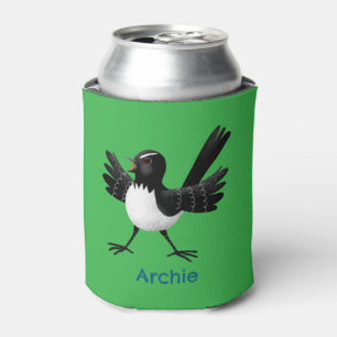 Rafraîchisseur Pour Canette Caricature de Willie Wagtail australienne personna