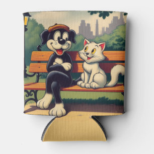 Rafraîchisseur Pour Canette Caricature vintage pour chien/chat