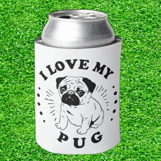 Rafraîchisseur Pour Canette Carlin Golf Can Cooler (Chill in Style, Pug Life Awaits!)