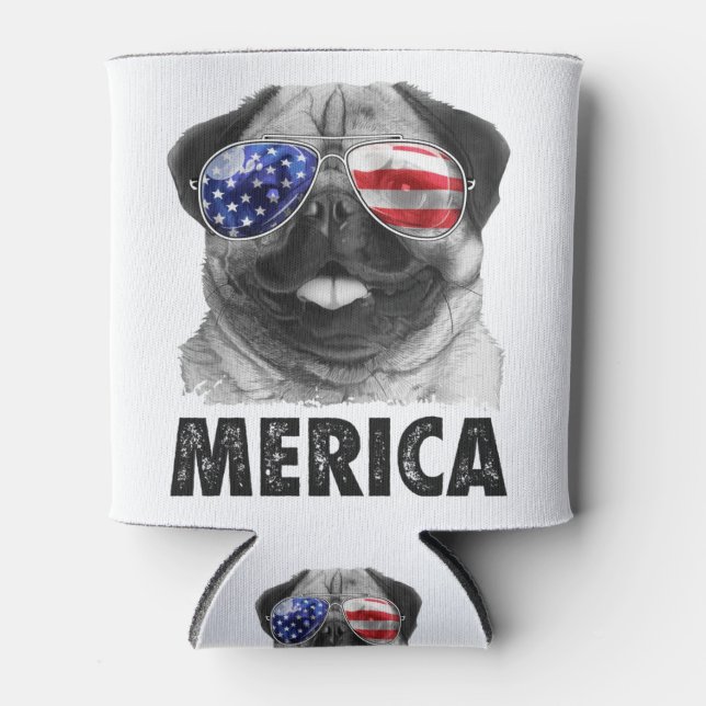 Rafraîchisseur Pour Canette Carlin Merica 4 juillet chemise pour hommes garçon (Devant)