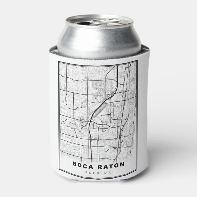Rafraîchisseur Pour Canette Carte de Boca Raton (Can devant)