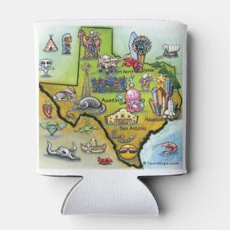 Rafraîchisseur Pour Canette Carte de dessin du Texas