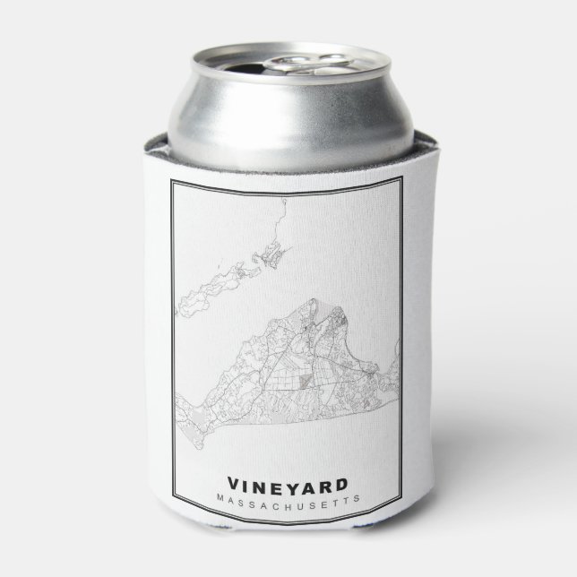Rafraîchisseur Pour Canette Carte des vignobles de Martha (Can devant)