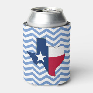 Rafraîchisseur Pour Canette Carte du drapeau du Texas Chevron Texan, État de