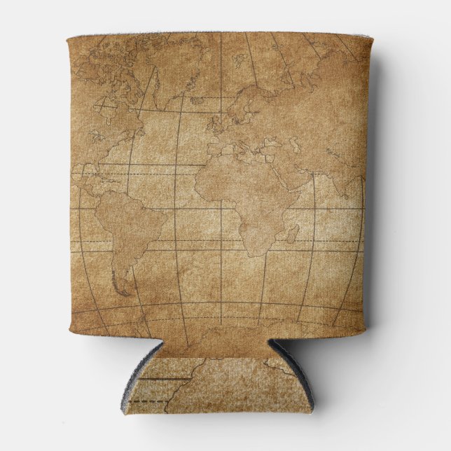 Rafraîchisseur Pour Canette Carte du monde : Guide mondial d'exploration (Devant)