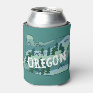 Rafraîchisseur Pour Canette Carte illustrée de l'État de l'Oregon