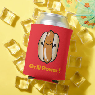 Rafraîchisseur Pour Canette Carton de chien chaud grillant