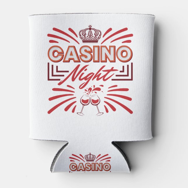 Rafraîchisseur Pour Canette Casino Night Party Gambling Lover (Devant)