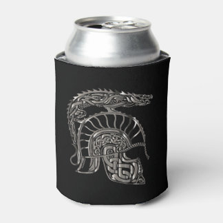 Rafraîchisseur Pour Canette Casque de dragon métallique de guerrier cool