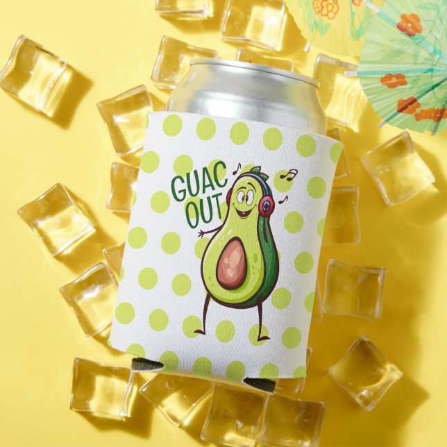 Rafraîchisseur Pour Canette Casques audio Avocado amusants (Été in situ)