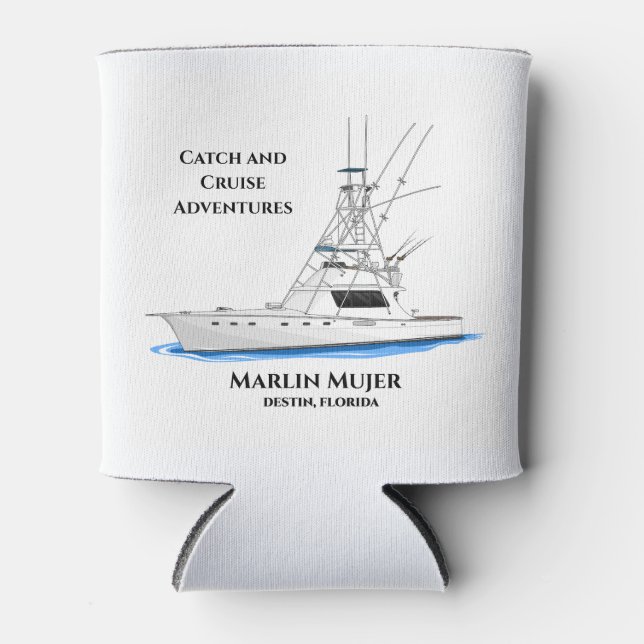 Rafraîchisseur Pour Canette Catch & Cruise Koozie - Destin FL Fishing (Devant)