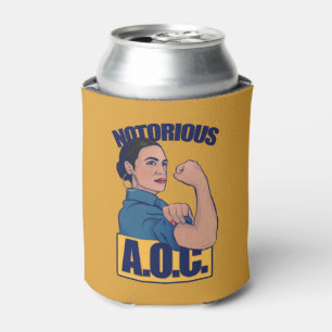 Rafraîchisseur Pour Canette Célèbre AOC alexandria ocasio cortez rétro rosie