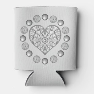 Rafraîchisseur Pour Canette Céramique gris dentelle
