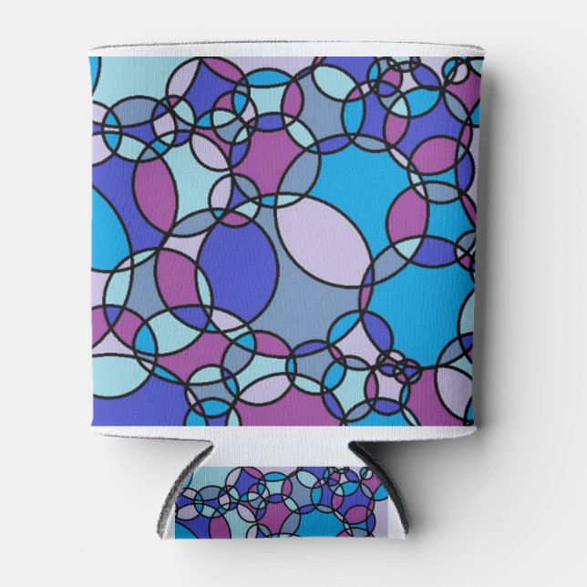 Rafraîchisseur Pour Canette Cercles bulles (Devant)