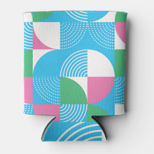 Rafraîchisseur Pour Canette Cercles graphiques : motif vintage sans soudure.