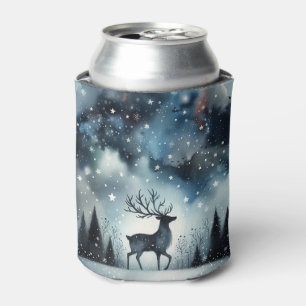 Rafraîchisseur Pour Canette Cerf de Nuit d'Hiver Étoilé