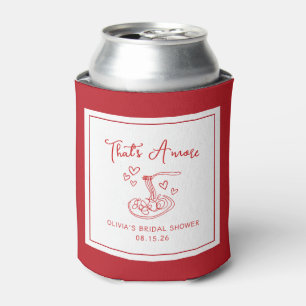 Rafraîchisseur Pour Canette C'est Amore Hand Drawn Italien Red Fête des mariée