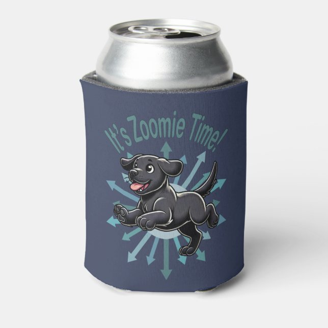 Rafraîchisseur Pour Canette C'est le temps Zoomie Black Lab (Can Dos)