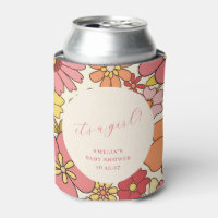 C'est une fille Vintage rose Baby shower floral pe