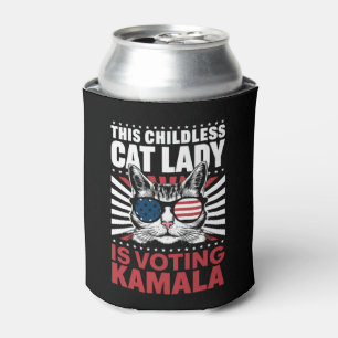 Rafraîchisseur Pour Canette Cette dame aux chats sans enfants vote Kamala 2024