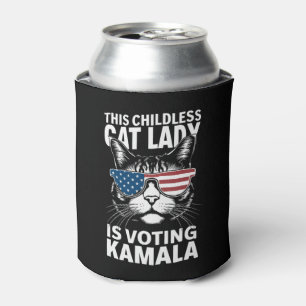 Rafraîchisseur Pour Canette Cette dame de chats sans enfants vote Kamala-Harri