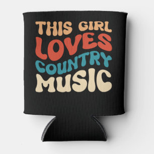 Rafraîchisseur Pour Canette Cette Fille Aime La Musique Country - Amoureux De