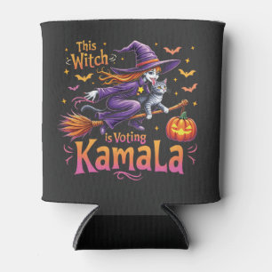 Rafraîchisseur Pour Canette Cette sorcière vote Kamala Cat Lady Harris