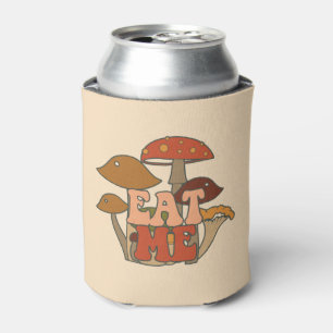 Rafraîchisseur Pour Canette Champignons amusants rétro   Mange-moi
