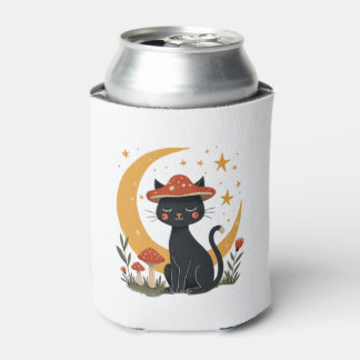Rafraîchisseur Pour Canette Chapeau de champignon de chat Cottagecore chaton f