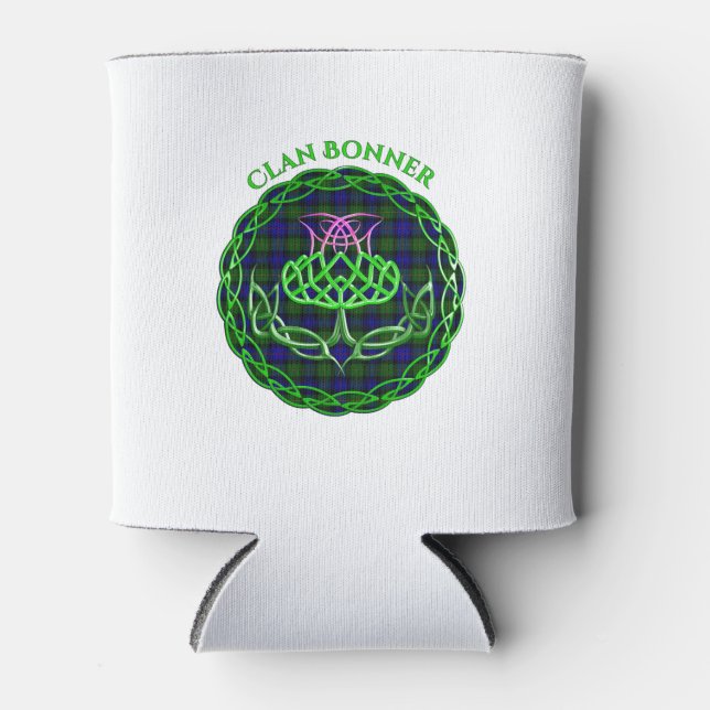 Rafraîchisseur Pour Canette Chardon celtique Bonner Scottish Tartan (Devant)