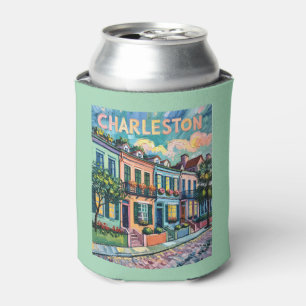 Rafraîchisseur Pour Canette Charleston Rainbow Row Coloré Van Gogh Voyage