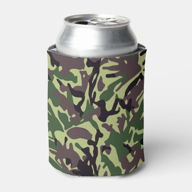 Rafraîchisseur Pour Canette Chasseurs Motif Camo Vert (Can devant)