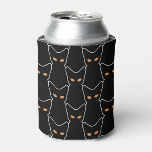 Rafraîchisseur Pour Canette Chat de Kitty de noir de festin de tour  