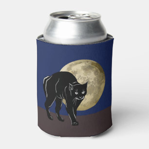 Rafraîchisseur Pour Canette Chat Noir Halloween Prowling Sur Une Nuit De Plein