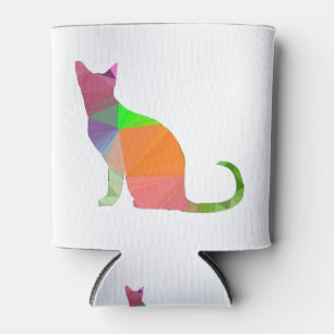 Rafraîchisseur Pour Canette Chat silhouette basse poly
