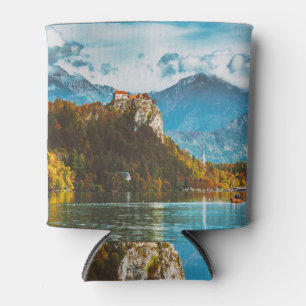 Rafraîchisseur Pour Canette Château de Bled : Vue sur la falaise slovène.