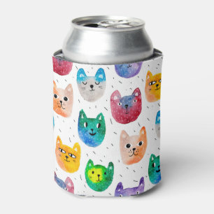 Rafraîchisseur Pour Canette Chats et amis d'aquarelle
