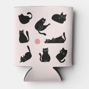 Rafraîchisseur Pour Canette Chats noirs idiots