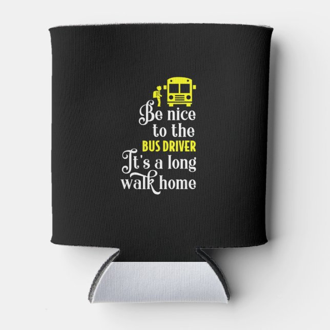 Rafraîchisseur Pour Canette chauffeur de bus scolaire (Devant)