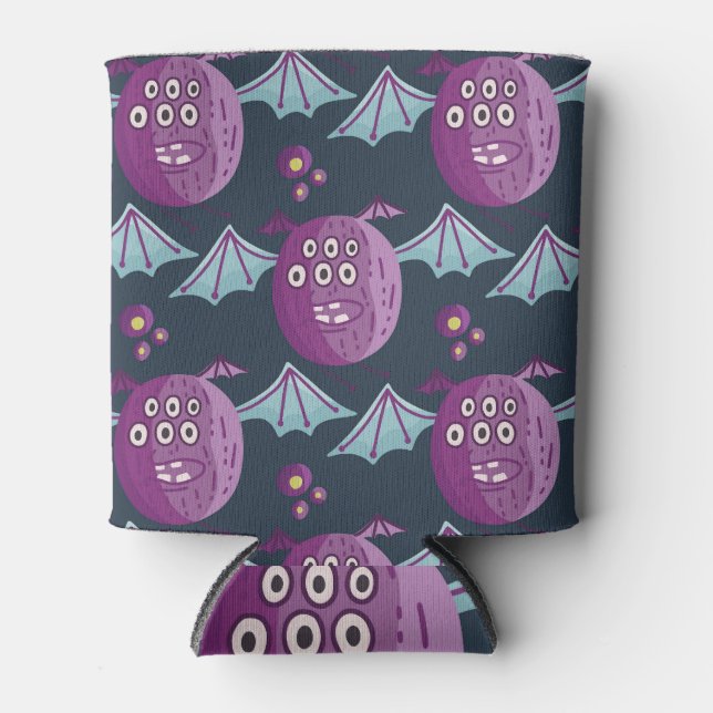 Rafraîchisseur Pour Canette Chauves-souris Monster : Cartoon Vintage (Devant)