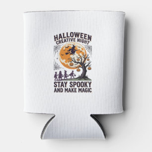 Rafraîchisseur Pour Canette Chemise créative Halloween Art de Lune Spooky Vint