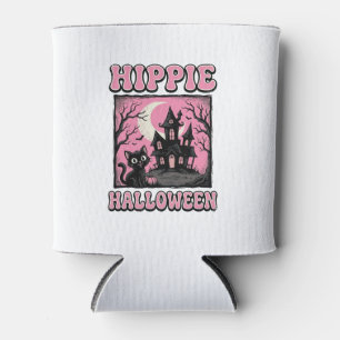 Rafraîchisseur Pour Canette Chemise de chat de maison hantée vintage Halloween